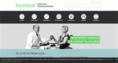 Desktop Screenshot of fremforsk.dk